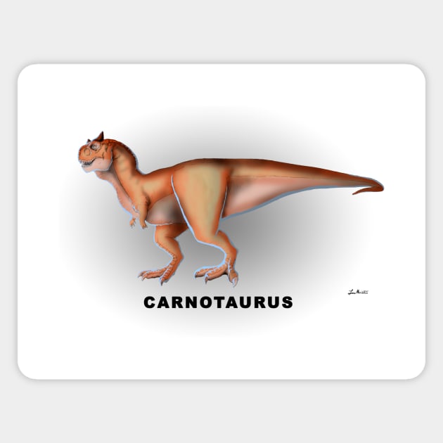 Carnotaurus Sticker by lucamendieta